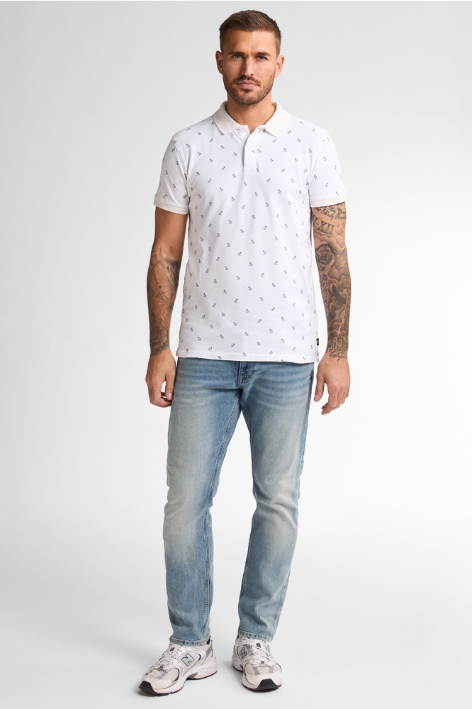 POLO MET PRINT M 1050 POL921 0000 BRIGHT WHITE